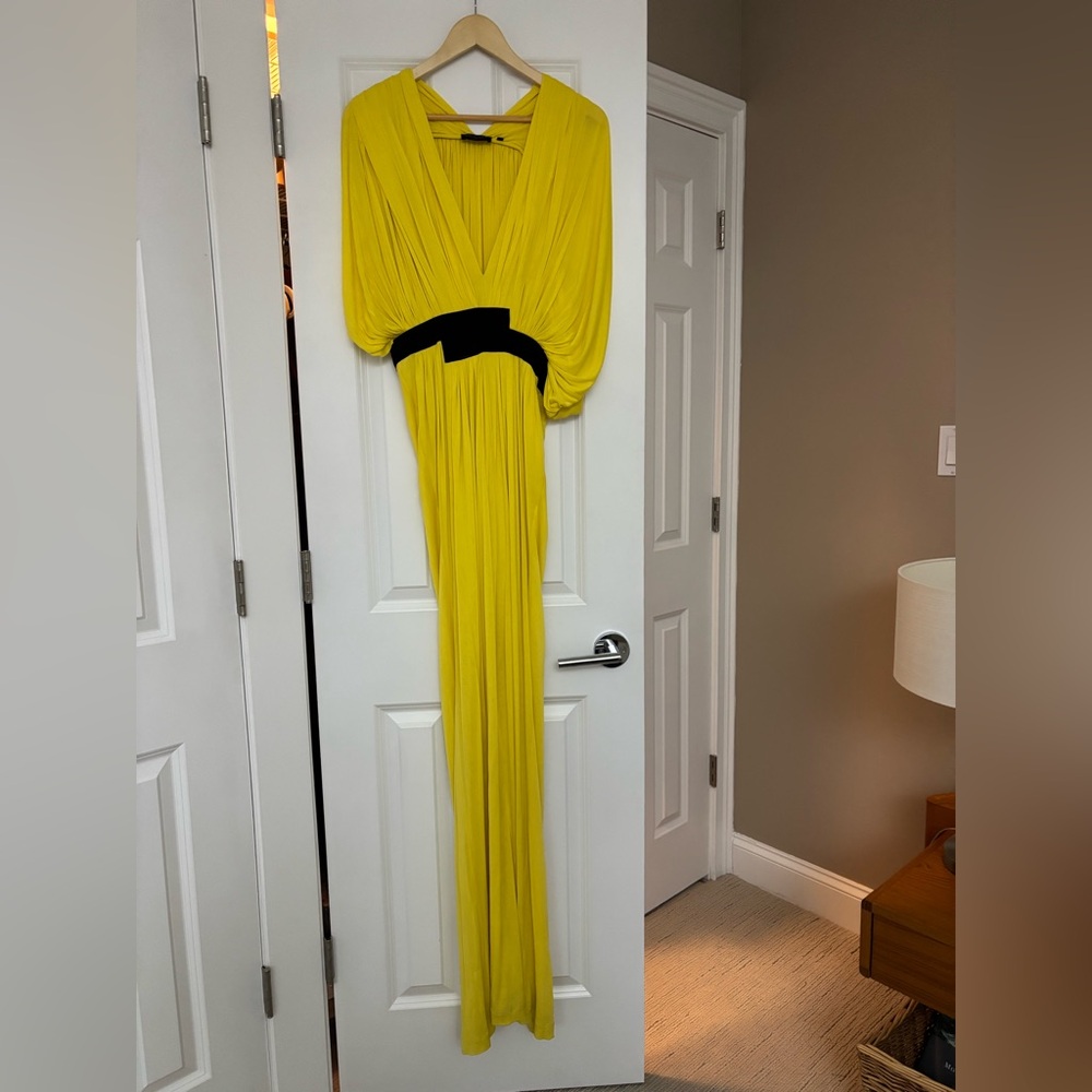 Vionnet - extraordinary yellow gown size 42 made in Italy